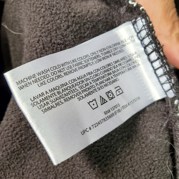 Orvis Fleece lined black & White plaid flannel - Picture 9 of 9